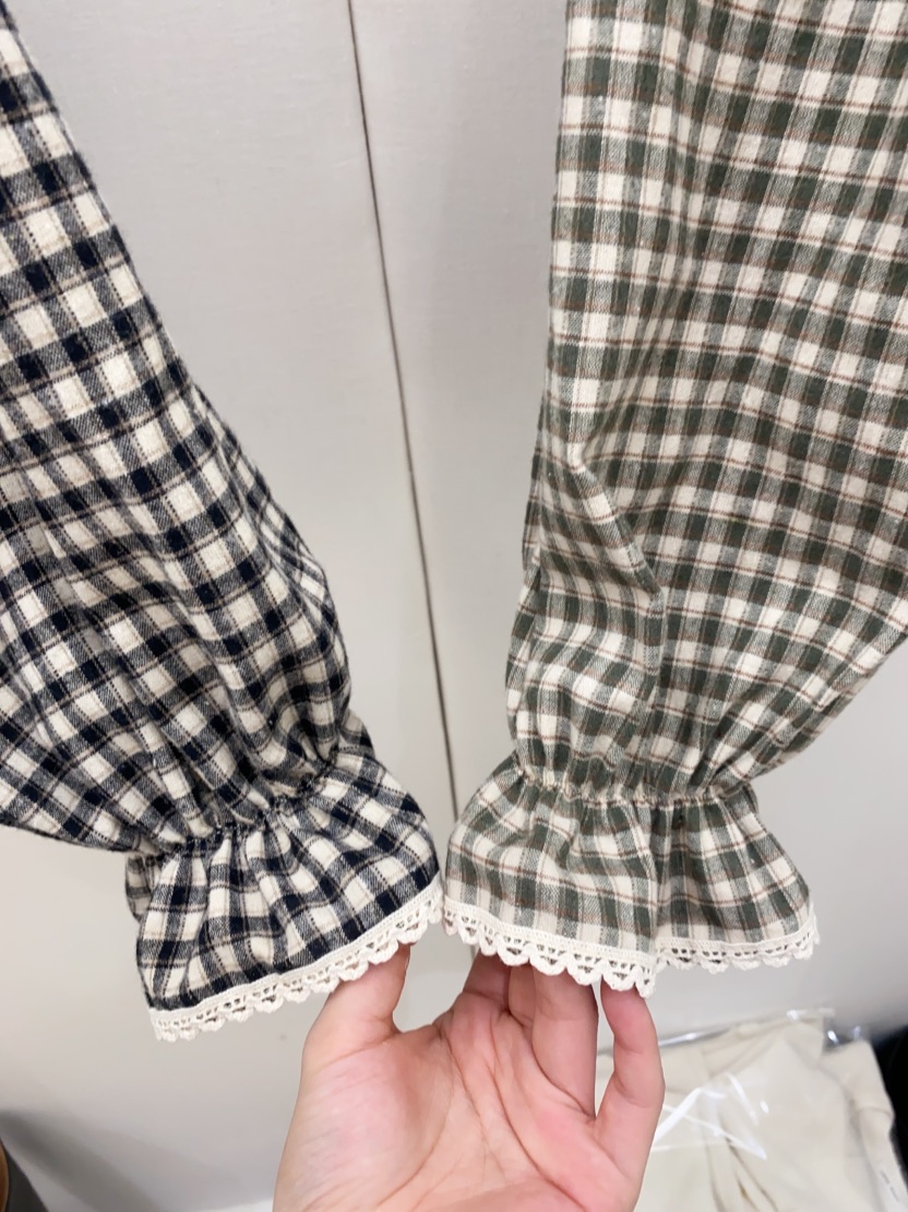 LOVE ROSIE韓國直郵㊣女裝新款人氣職業時尚襯衫蕾絲衫格紋LOVE ROSIE襯衫/蕾絲衫