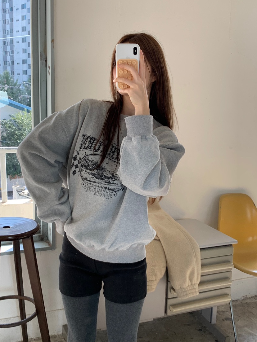 UNBOUND東大門㊣實拍女裝新品人氣職業時尚推薦熱賣衛衣加絨UNBOUND衛衣