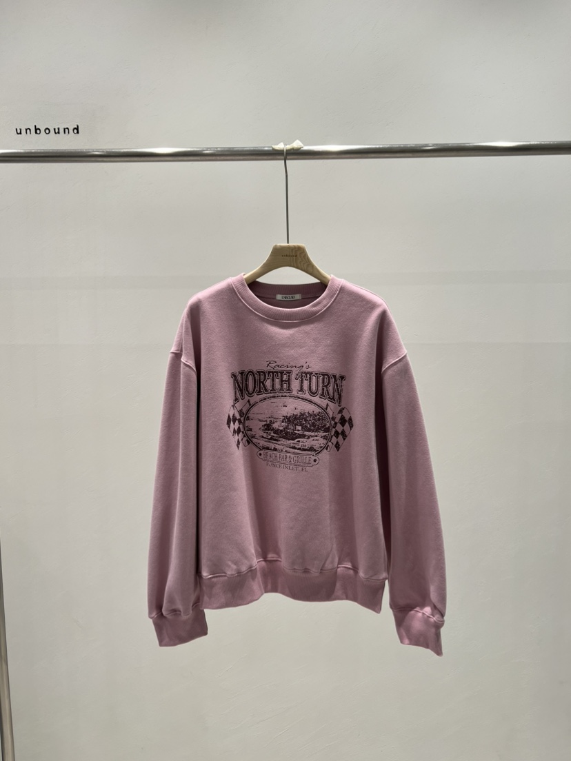 UNBOUND東大門㊣實拍女裝新品人氣職業時尚推薦熱賣衛衣加絨UNBOUND衛衣圖色3