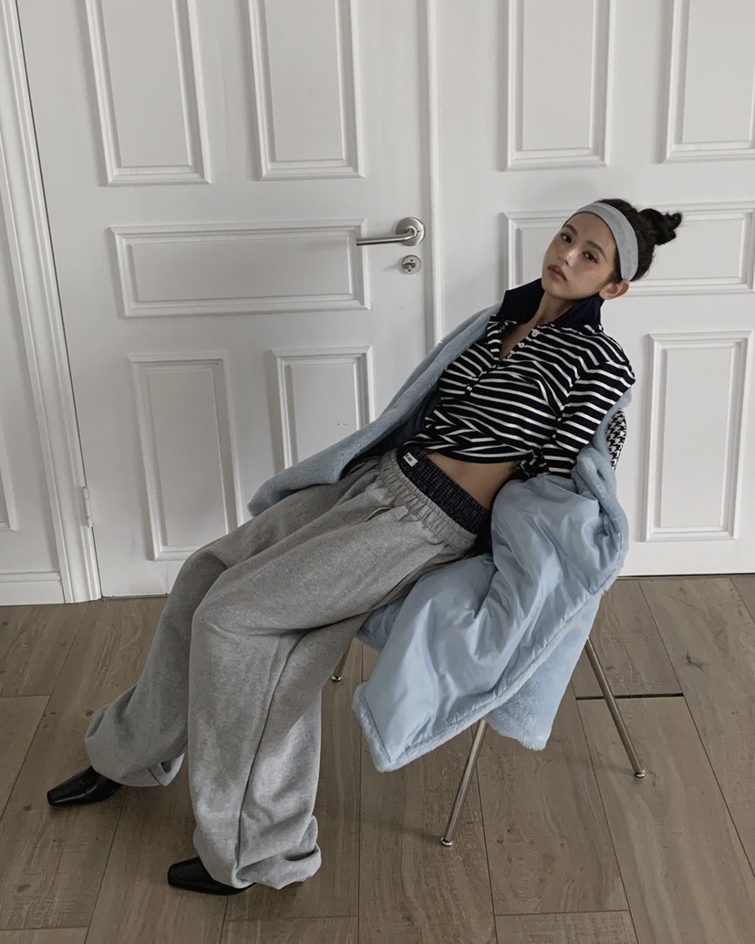 LIVE AID-P東大門㊣實拍女裝新品休閑熱賣中長款大衣皮草LIVE AID-P中長款大衣