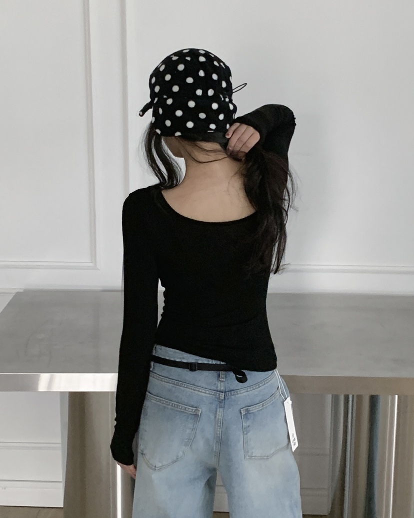 LIVE AID-P韓國直郵㊣女士新款人氣時尚職業25秋冬長袖T恤LIVE AID-P長袖T恤