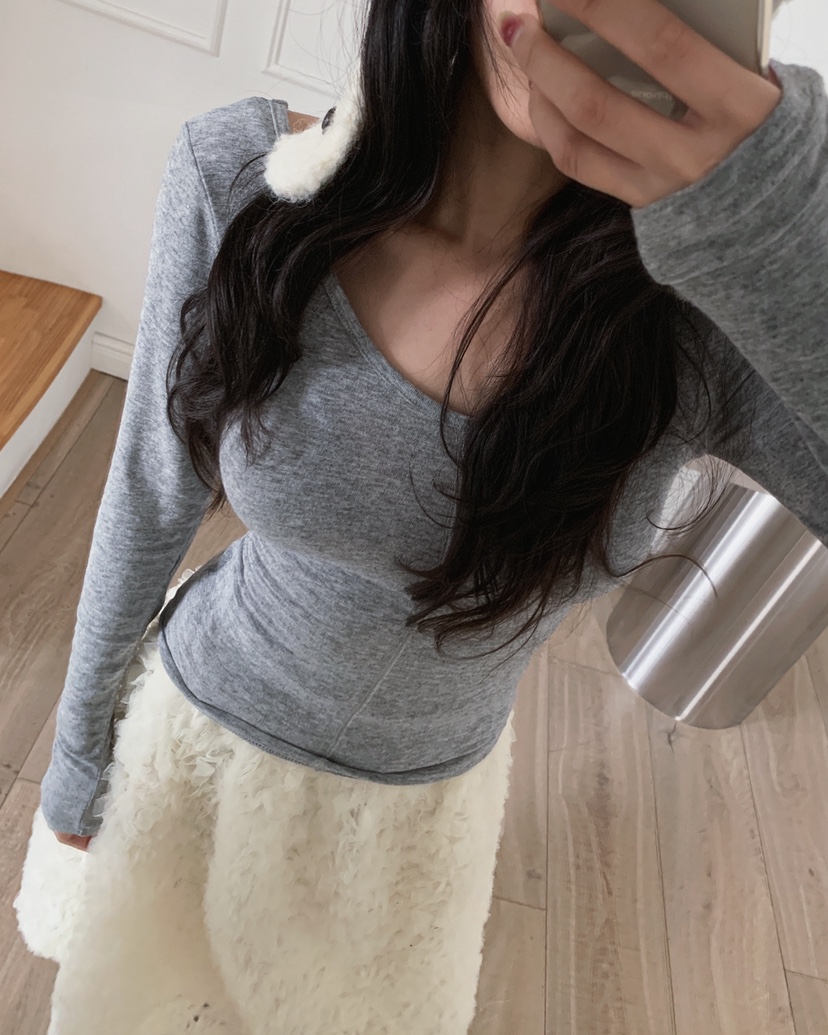 LIVE AID-P韓國直郵㊣女士新款人氣時尚職業25秋冬長袖T恤LIVE AID-P長袖T恤