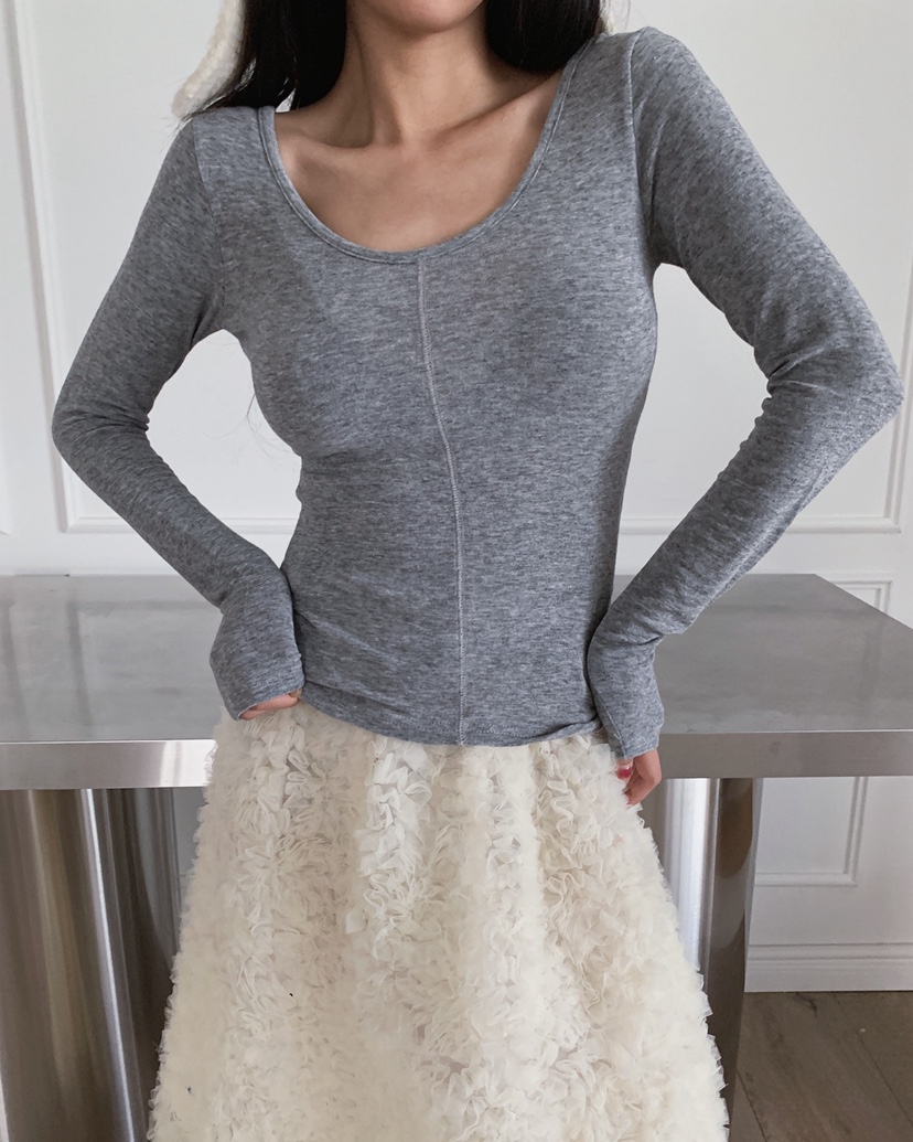 LIVE AID-P韓國直郵㊣女士新款人氣時尚職業25秋冬長袖T恤LIVE AID-P長袖T恤