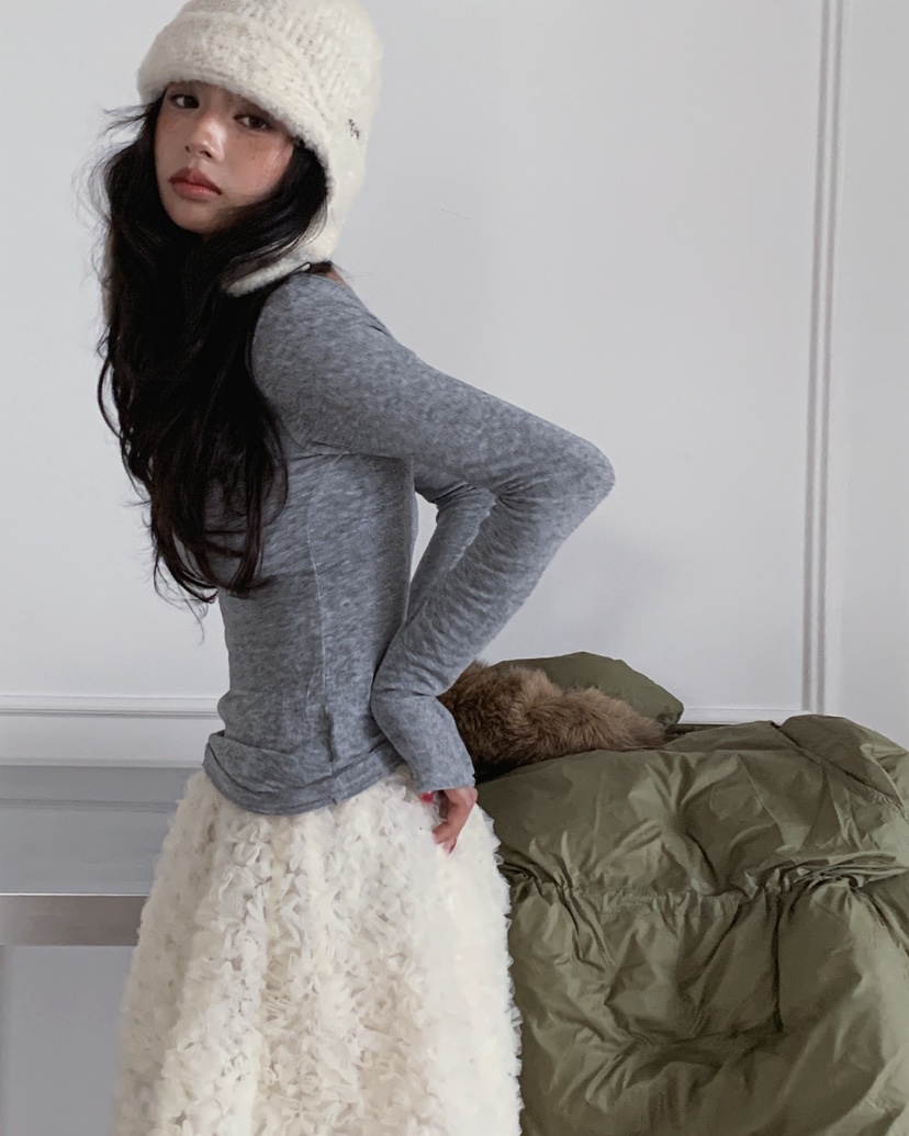 LIVE AID-P韓國直郵㊣女士新款人氣時尚職業25秋冬長袖T恤LIVE AID-P長袖T恤