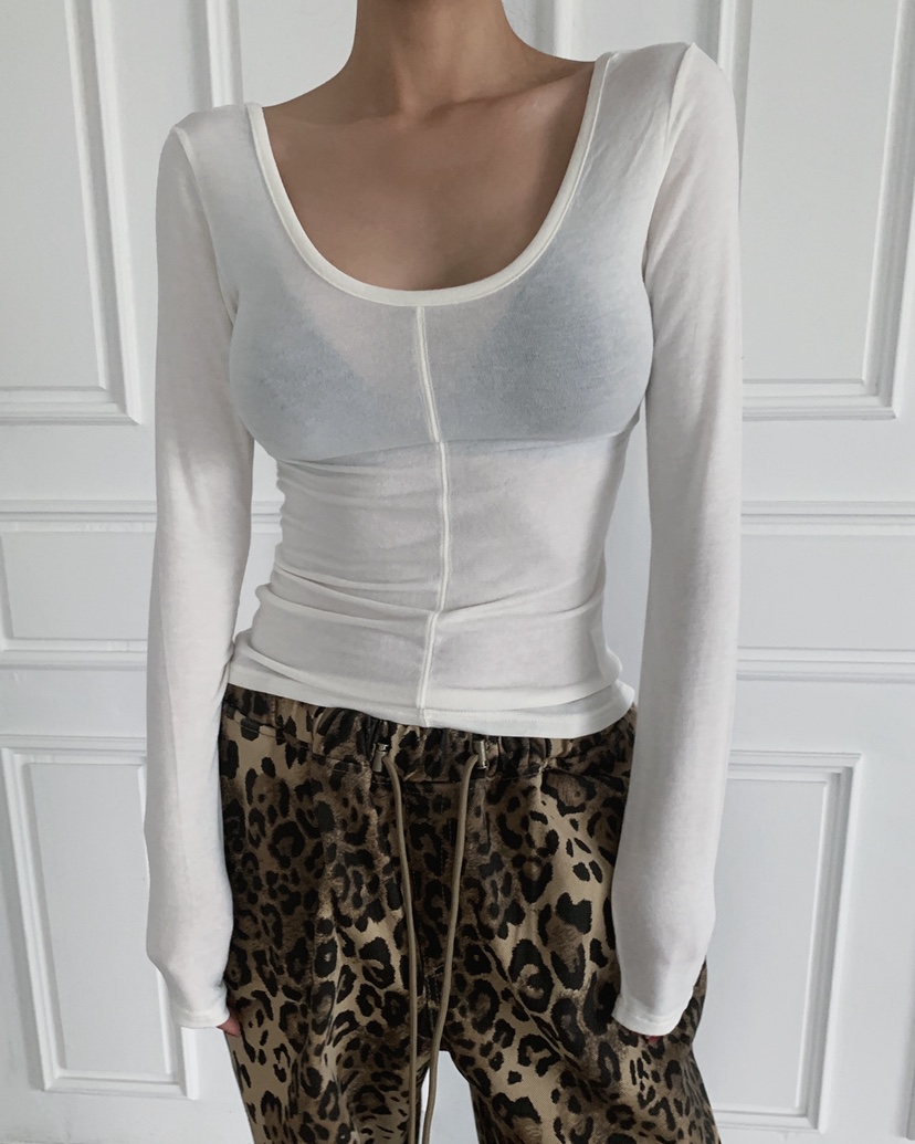 LIVE AID-P韓國直郵㊣女士新款人氣時尚職業25秋冬長袖T恤LIVE AID-P長袖T恤