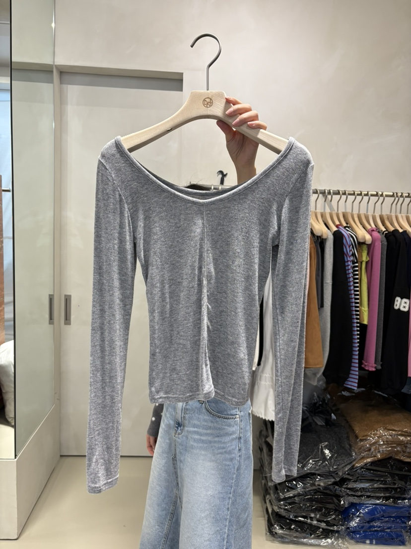 LIVE AID-P韓國直郵㊣女士新款人氣時尚職業25秋冬長袖T恤LIVE AID-P長袖T恤圖色2