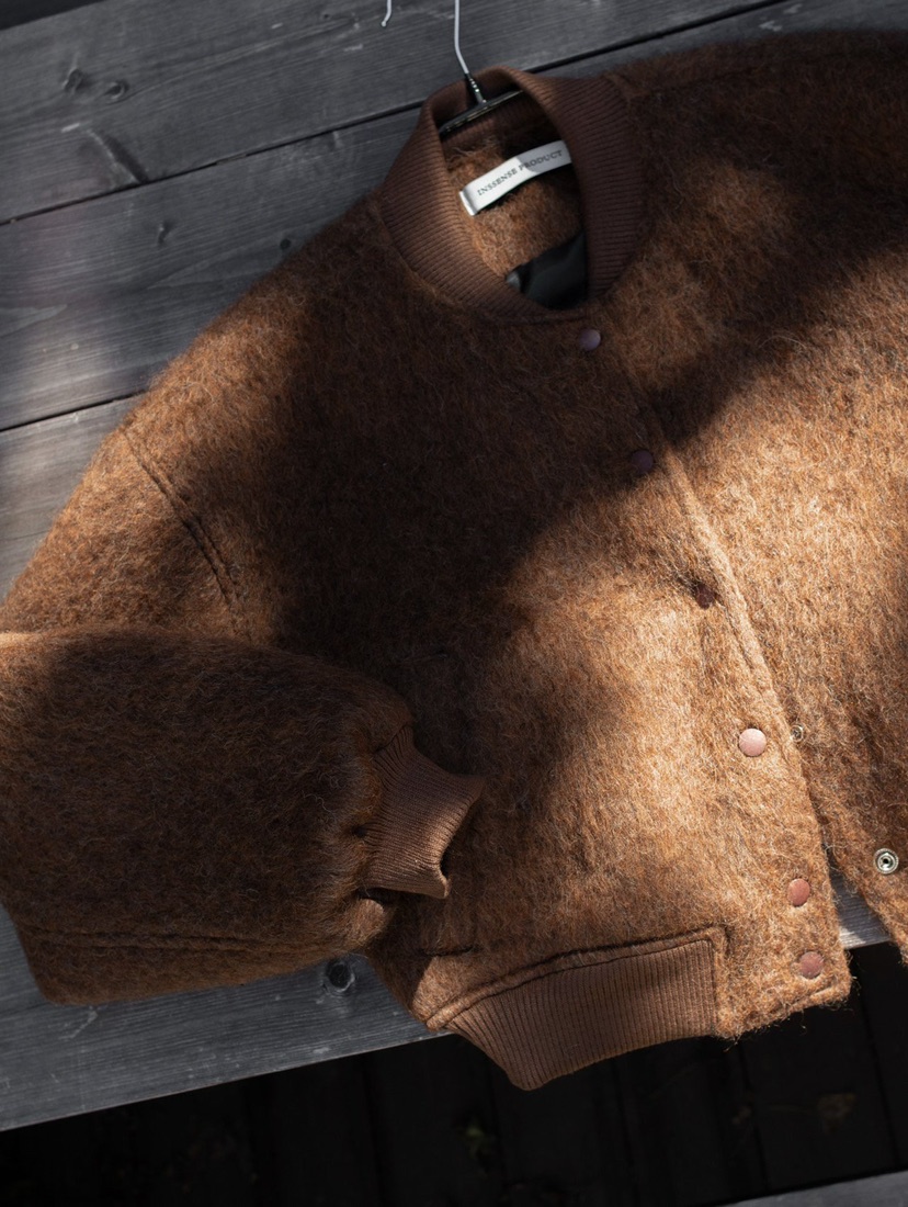 INSSENSE-A東大門㊣實拍女裝新品休閑時尚人氣推薦夾克羊駝毛INSSENSE-A夾克