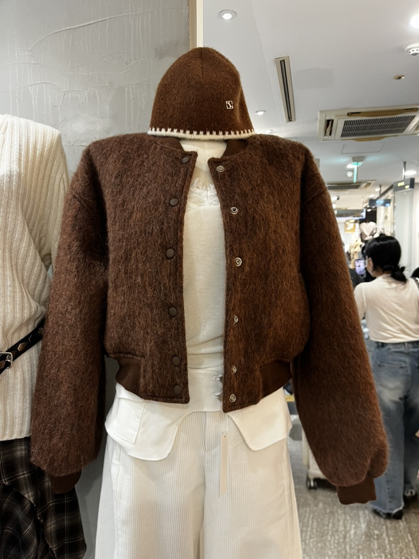 INSSENSE-A東大門㊣實拍女裝新品休閑時尚人氣推薦夾克羊駝毛INSSENSE-A夾克圖色2