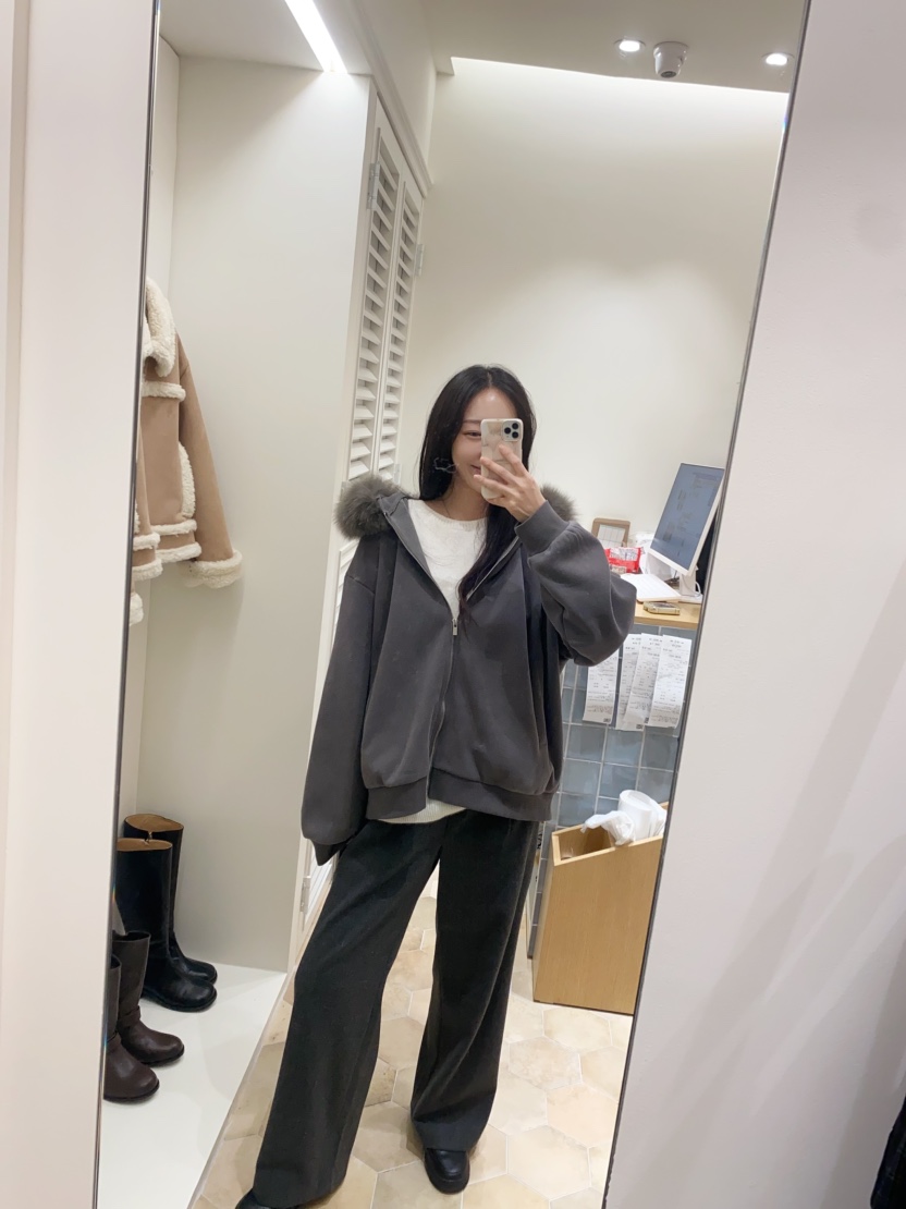 LOVE ROSIE東大門㊣代購女裝新品休閑25秋冬時尚夾克可拆卸LOVE ROSIE夾克圖色1