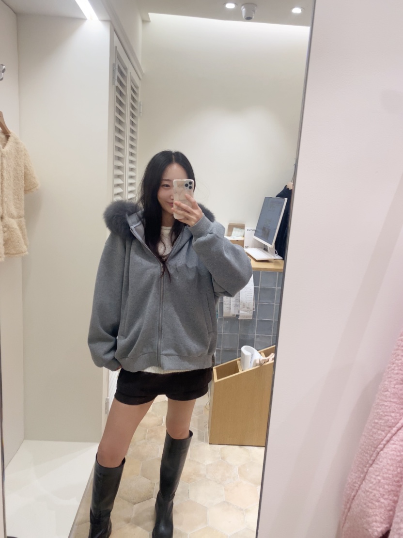 LOVE ROSIE東大門㊣代購女裝新品休閑25秋冬時尚夾克可拆卸LOVE ROSIE夾克圖色2