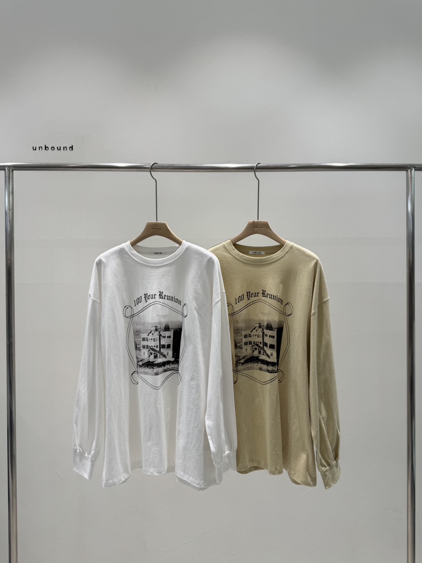 UNBOUND韓國直郵㊣女裝新品25秋冬熱賣推薦職業休閑長袖T恤UNBOUND長袖T恤