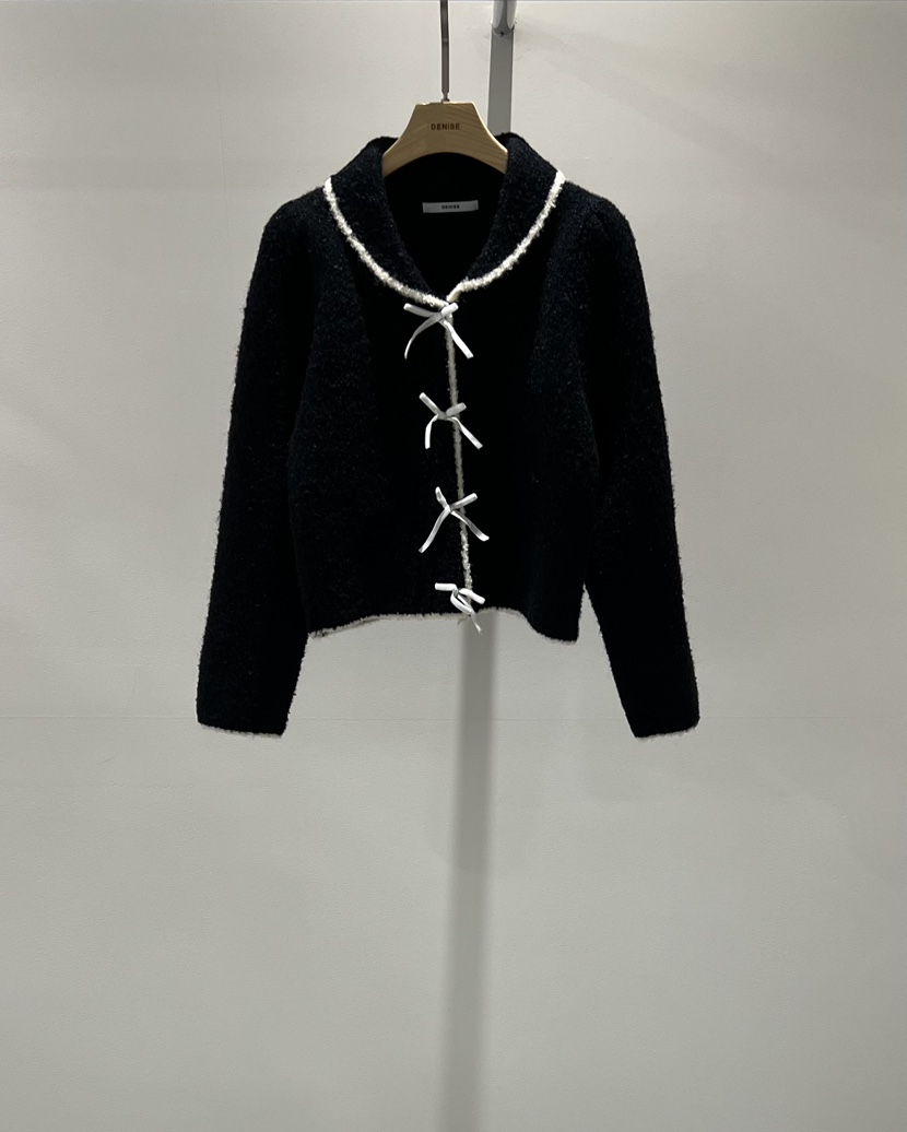DENISE韓國直郵㊣女裝新品熱賣25秋冬休閑時尚推薦毛衣開衫DENISE毛衣圖色1