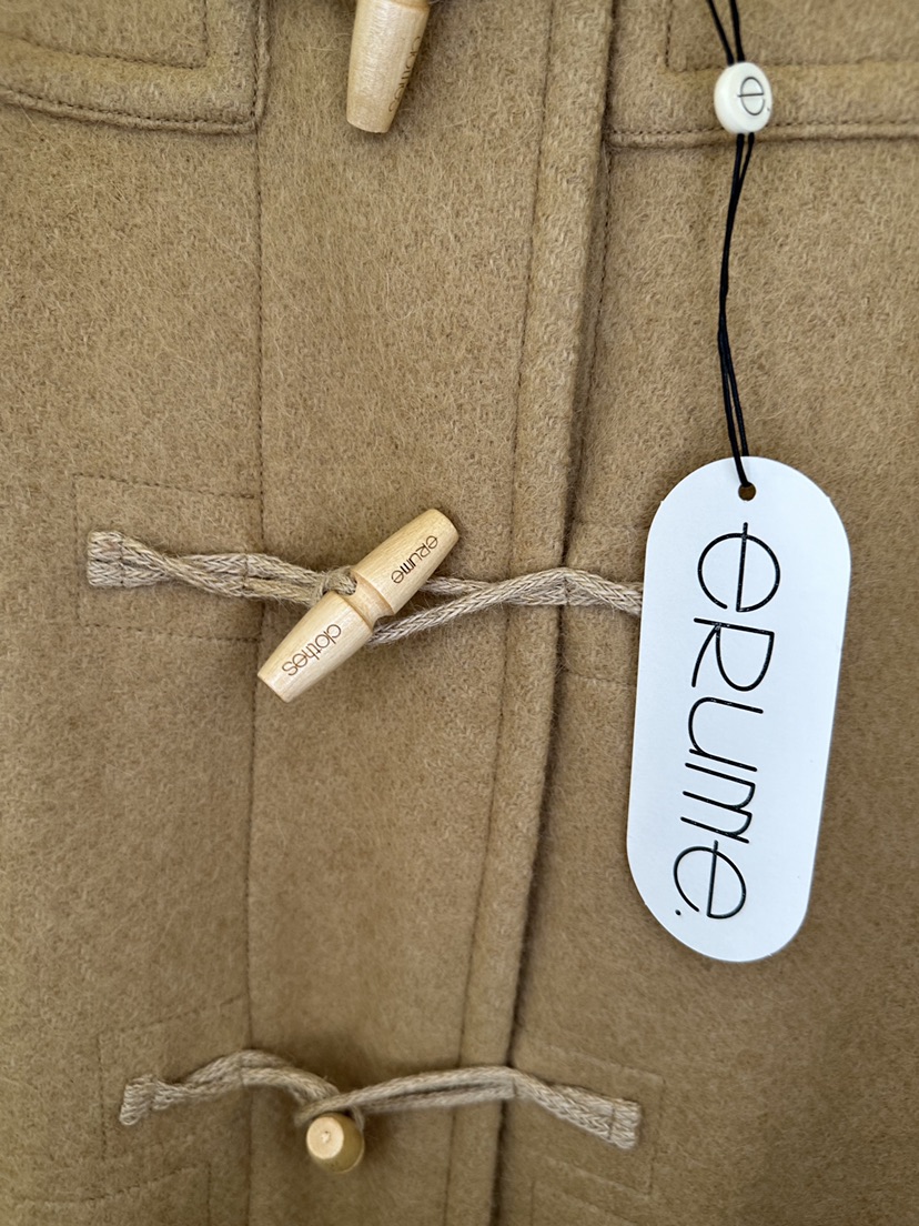 ERUME韓國代購㊣女裝新款推薦人氣時尚休閑25秋冬中長款大衣羊駝ERUME中長款大衣