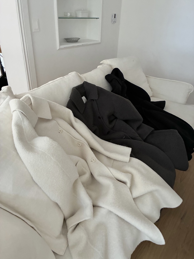 ERUME東大門㊣直郵女裝新品25秋冬熱賣推薦時尚中長款大衣羊駝ERUME中長款大衣