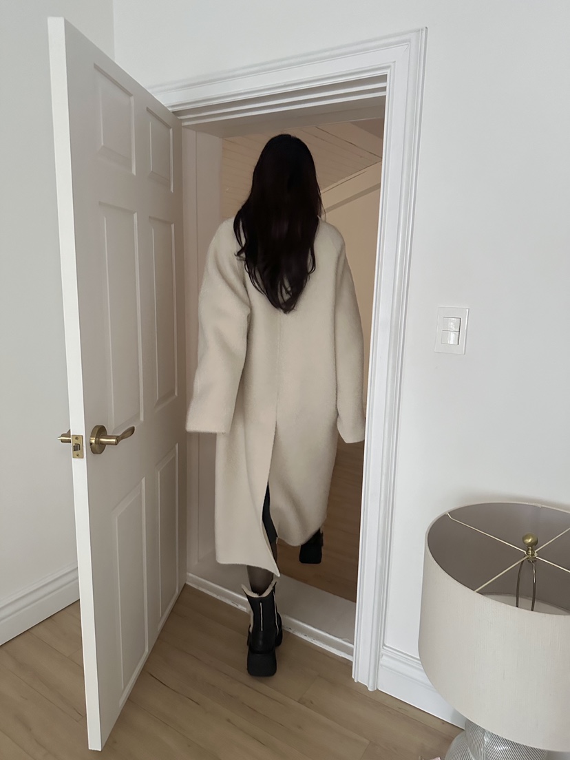 ERUME東大門㊣直郵女裝新品25秋冬熱賣推薦時尚中長款大衣羊駝ERUME中長款大衣