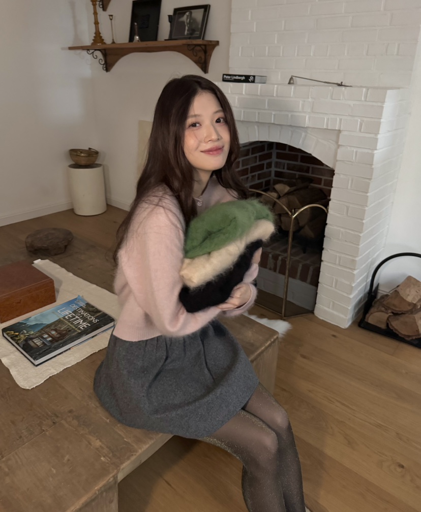 ERUME韓國直郵㊣女士新款休閑推薦時尚人氣熱賣職業針織衫羊絨ERUME針織衫