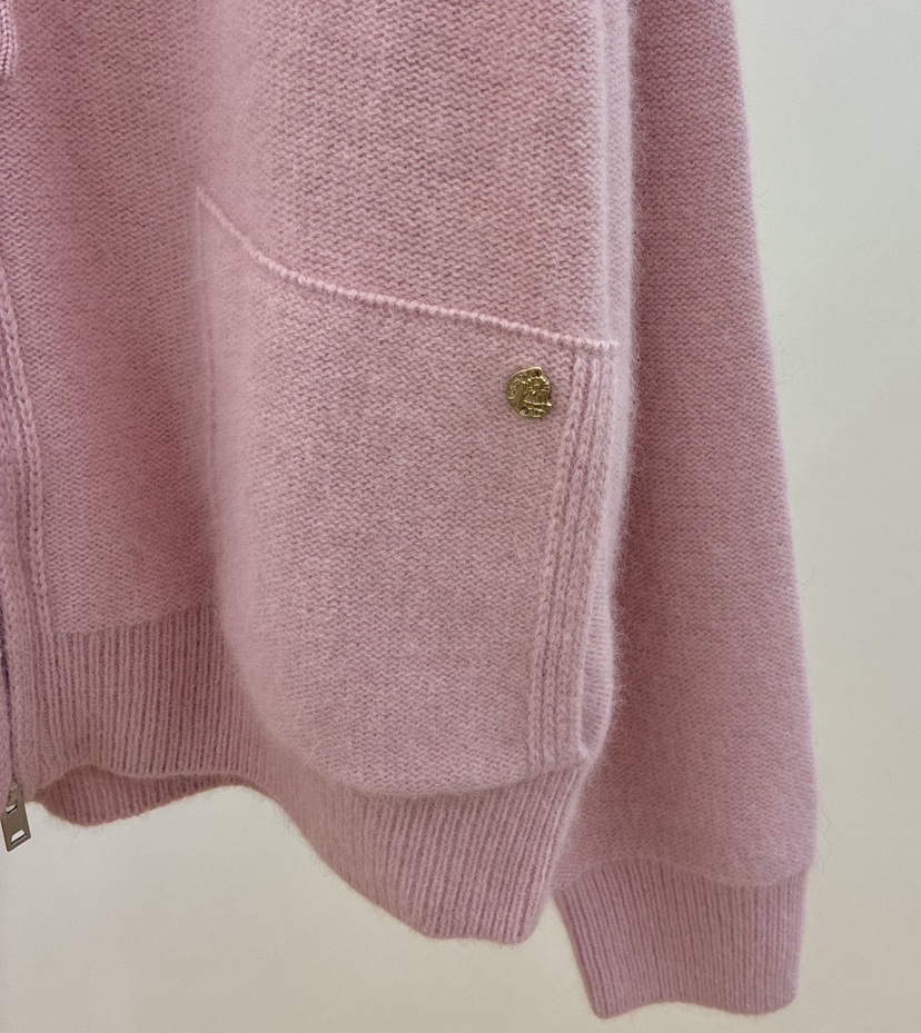 ERUME東大門㊣實拍女士新款職業休閑熱賣時尚針織衫連帽拉鏈衫ERUME針織衫