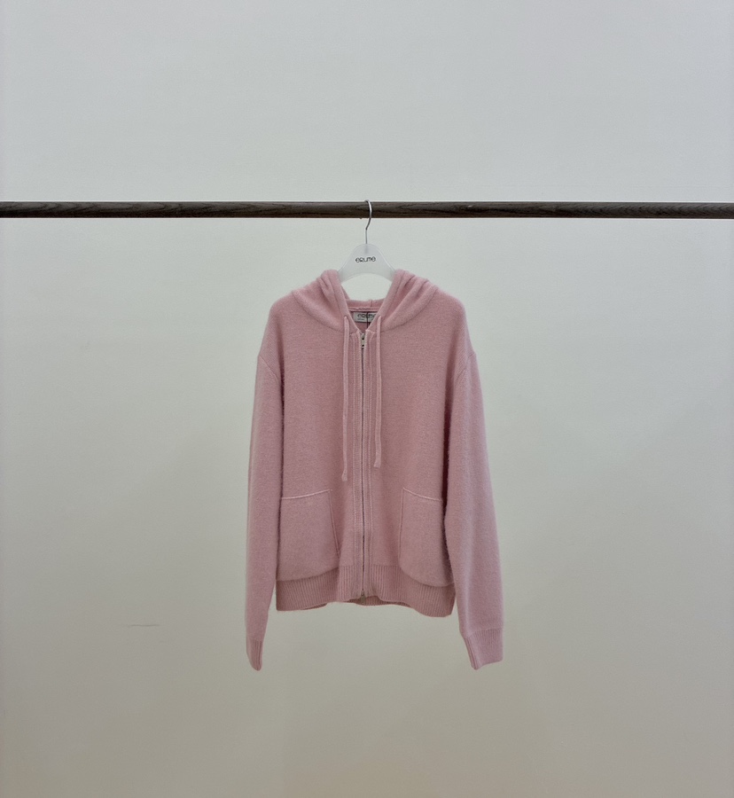 ERUME東大門㊣實拍女士新款職業休閑熱賣時尚針織衫連帽拉鏈衫ERUME針織衫圖色2