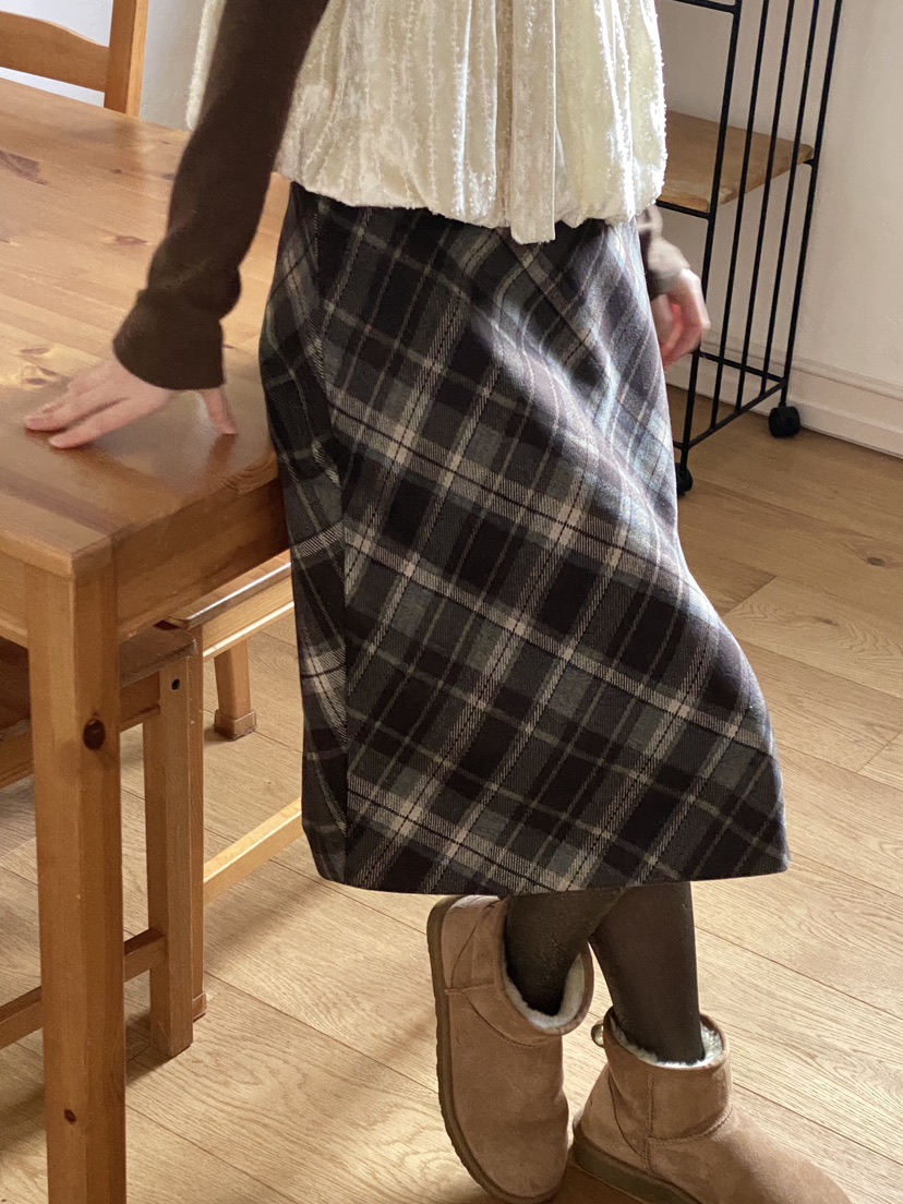 ERUME韓國直郵㊣女裝新品時尚25秋冬職業熱賣推薦半身裙中短裙ERUME半身裙/中短裙