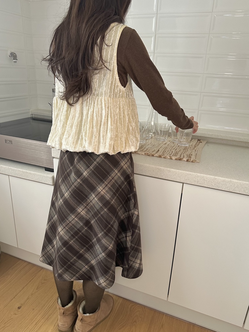 ERUME韓國直郵㊣女裝新品時尚25秋冬職業熱賣推薦半身裙中短裙ERUME半身裙/中短裙