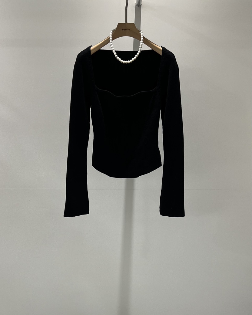 DENISE韓國直郵㊣女裝新款人氣推薦25秋冬時尚針織衫不含項鏈DENISE針織衫圖色4