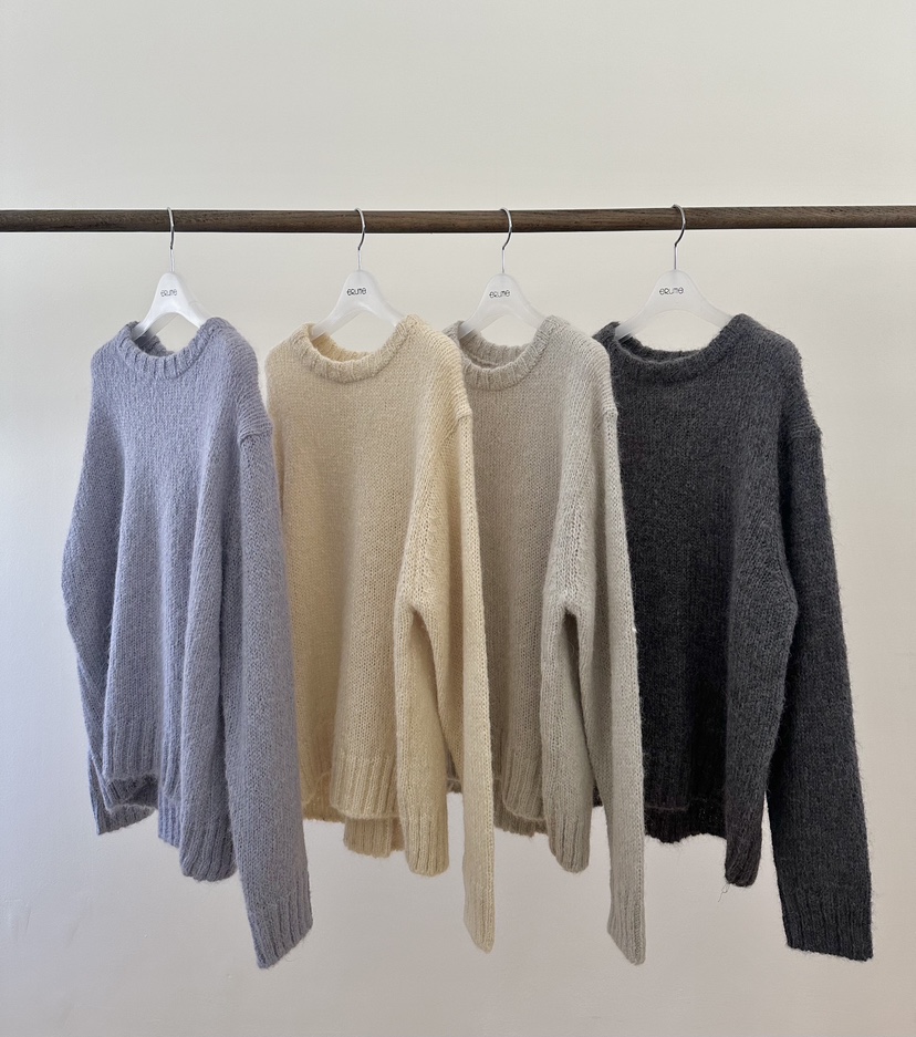 ERUME韓國直郵㊣女士新品職業時尚25秋冬熱賣休閑針織衫羊駝ERUME針織衫