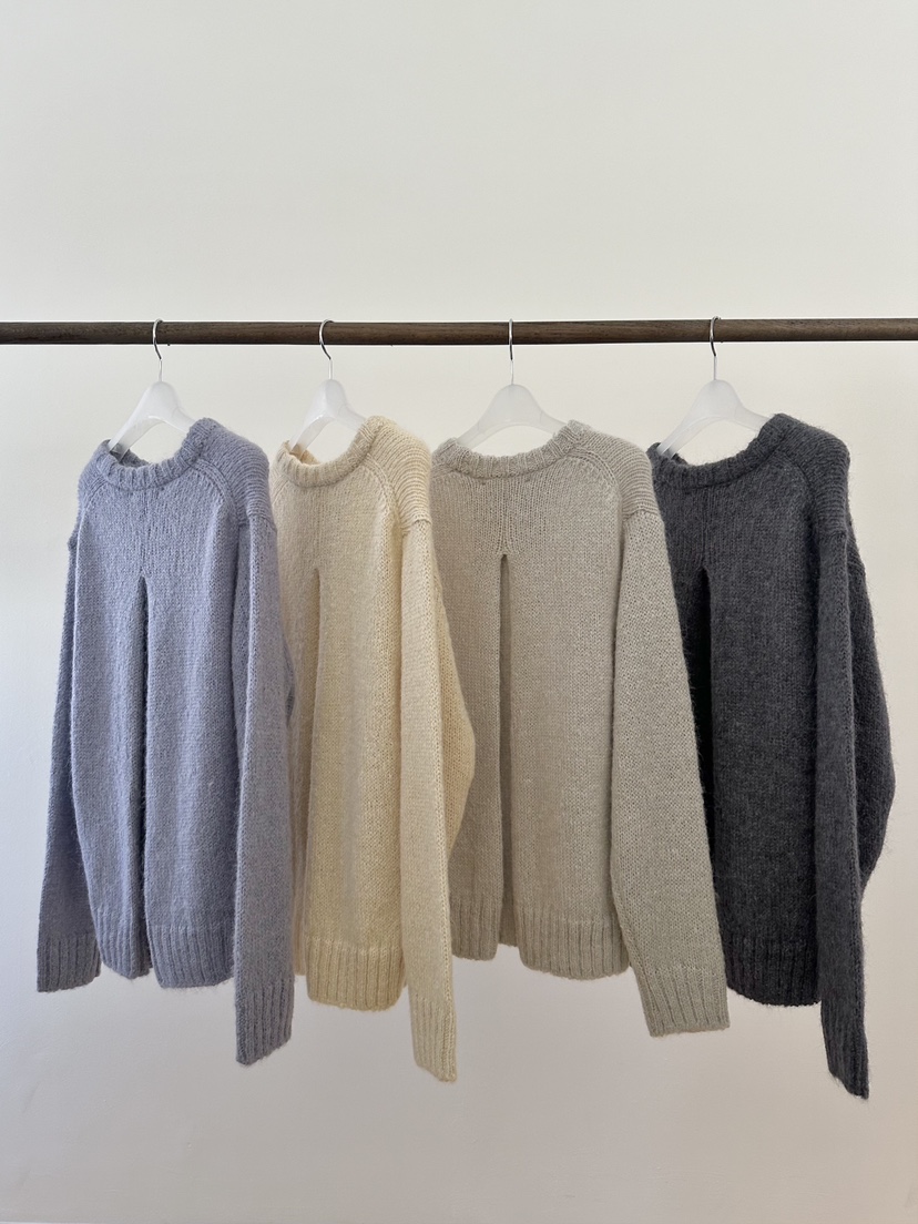 ERUME韓國直郵㊣女士新品職業時尚25秋冬熱賣休閑針織衫羊駝ERUME針織衫