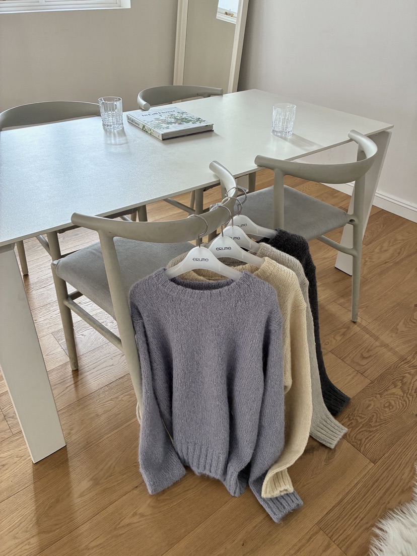 ERUME韓國直郵㊣女士新品職業時尚25秋冬熱賣休閑針織衫羊駝ERUME針織衫