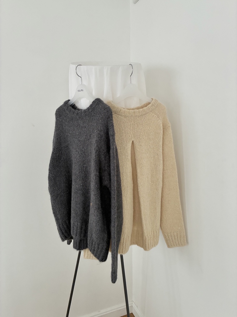 ERUME韓國直郵㊣女士新品職業時尚25秋冬熱賣休閑針織衫羊駝ERUME針織衫