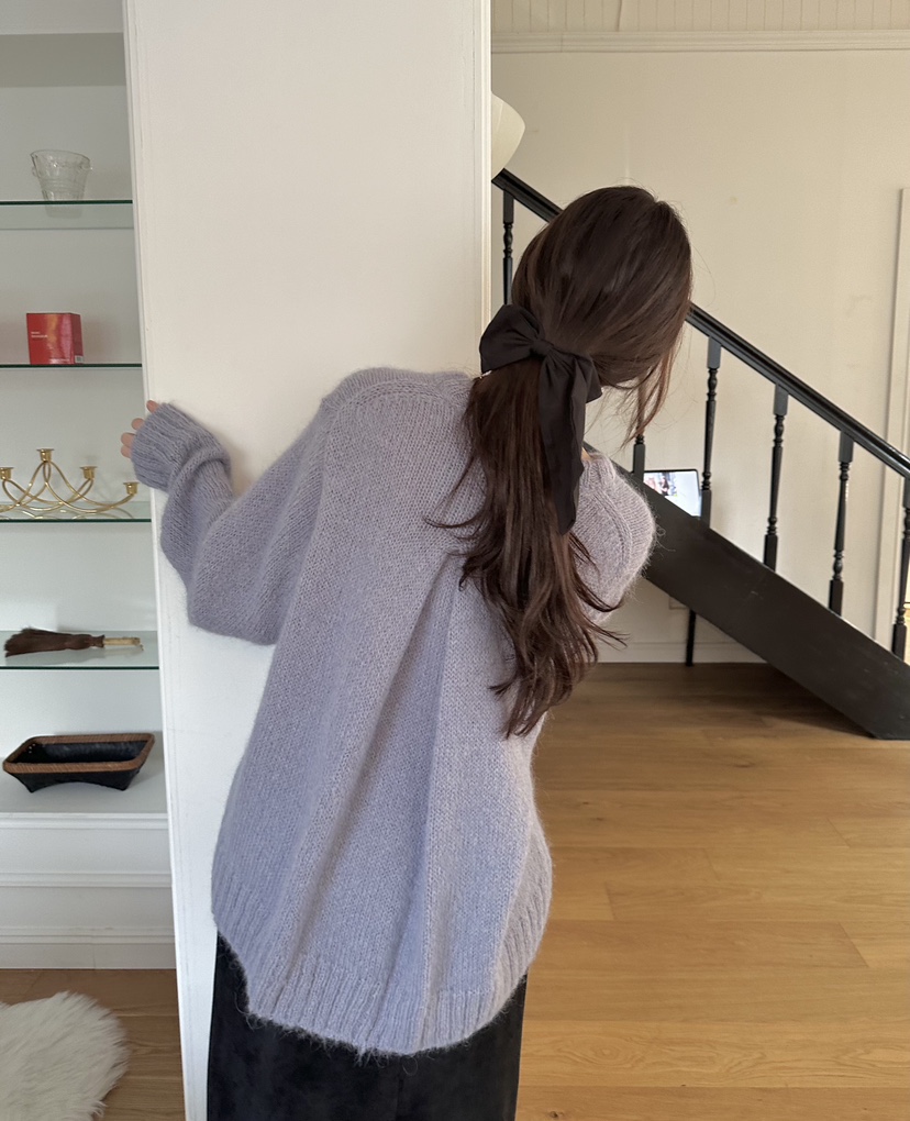 ERUME韓國直郵㊣女士新品職業時尚25秋冬熱賣休閑針織衫羊駝ERUME針織衫