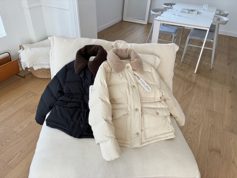 ERUME東大門㊣代購女裝新品25秋冬人氣熱賣職業時尚短款棉服ERUME短款棉服