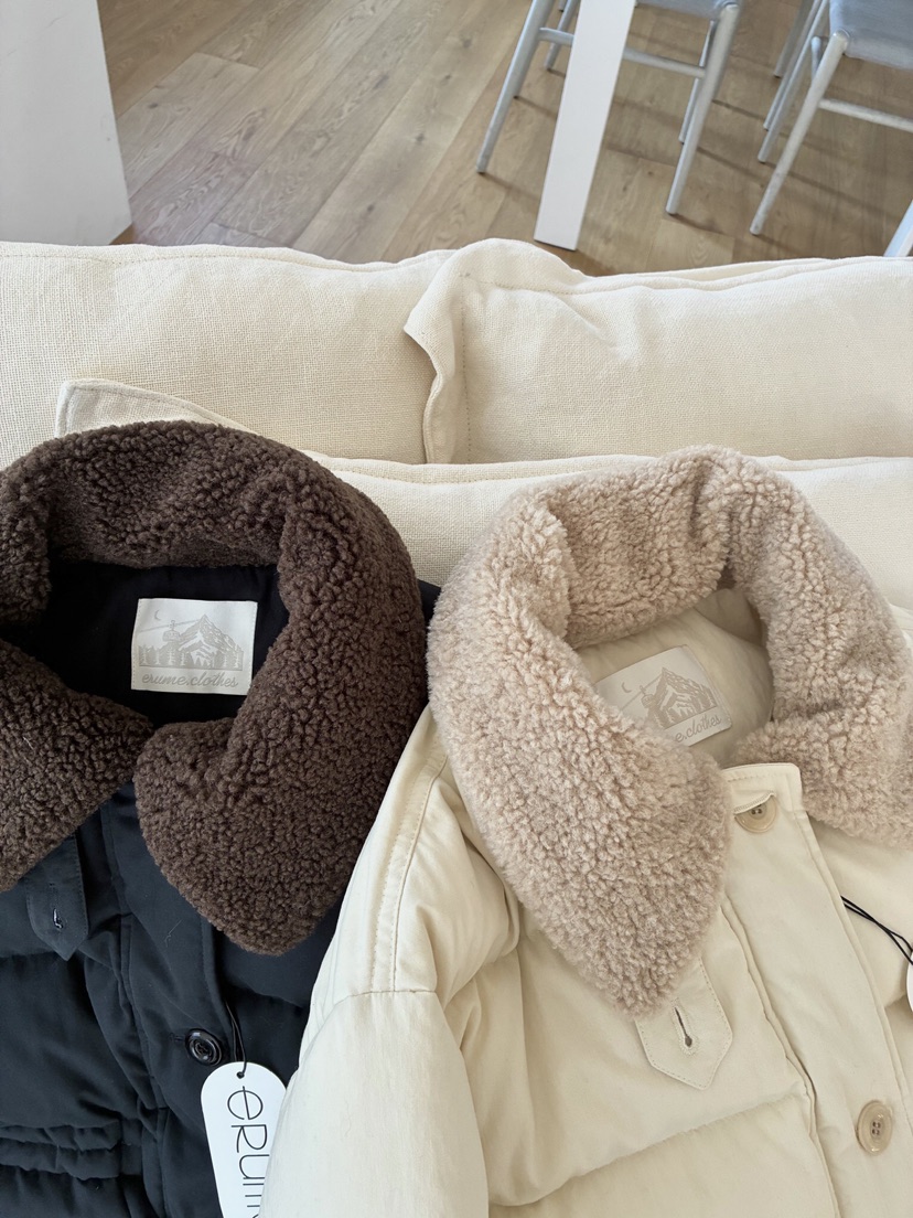 ERUME東大門㊣代購女裝新品25秋冬人氣熱賣職業時尚短款棉服ERUME短款棉服