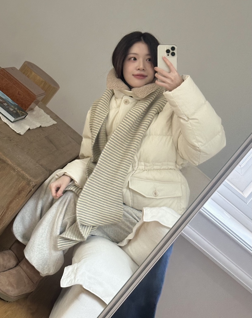 ERUME東大門㊣代購女裝新品25秋冬人氣熱賣職業時尚短款棉服ERUME短款棉服