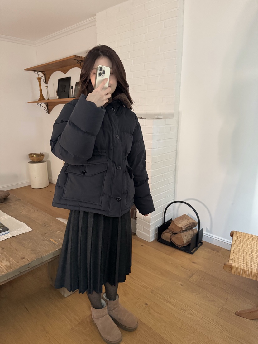 ERUME東大門㊣代購女裝新品25秋冬人氣熱賣職業時尚短款棉服ERUME短款棉服