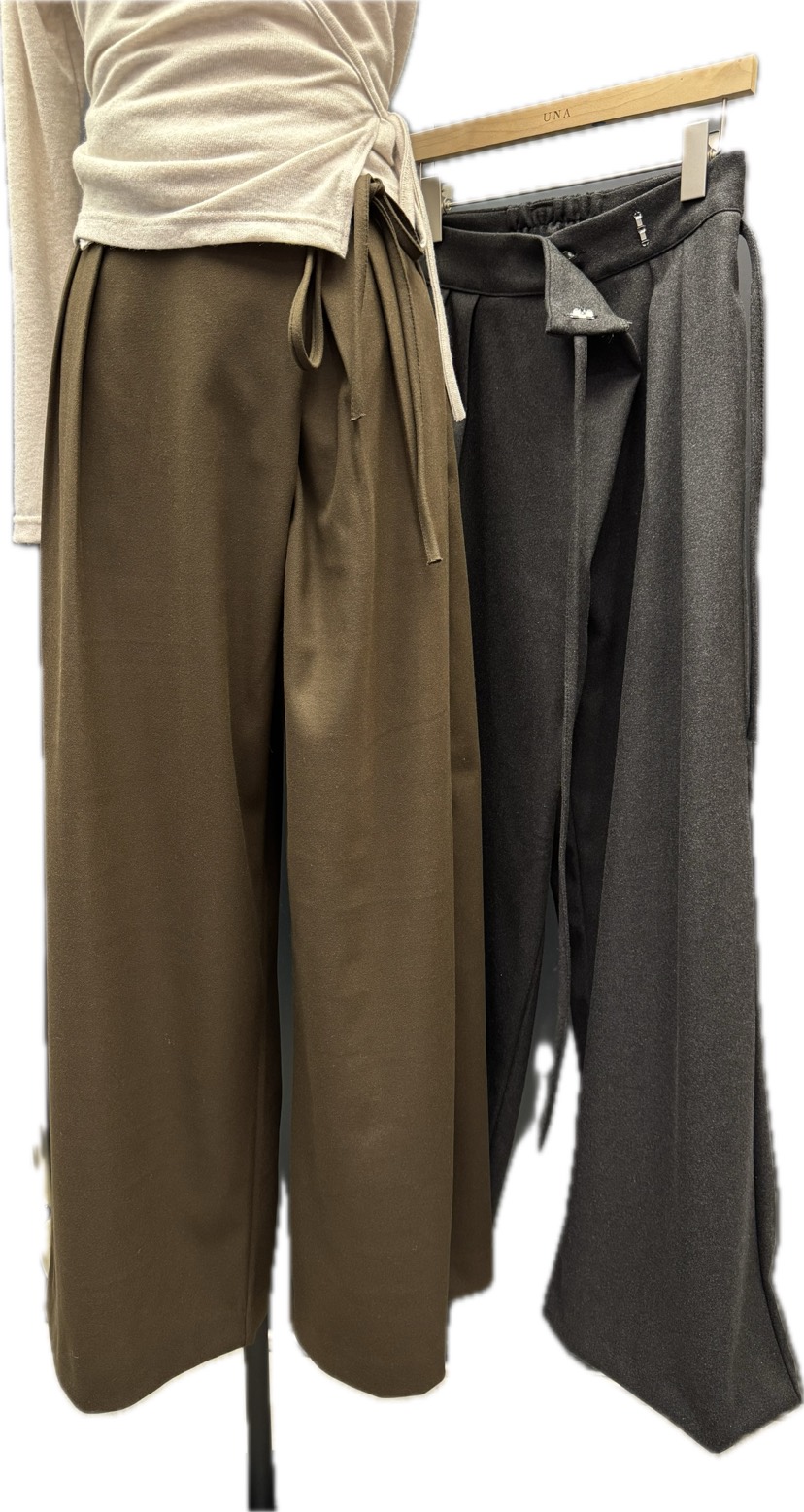 UNA/THE MAY東大門㊣代購女士新品推薦職業25秋冬時尚休閑褲THEMAY/UNA休閑褲圖色2左二色