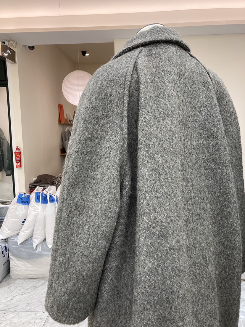 CURVY韓國直郵㊣女裝新品人氣25秋冬推薦時尚中長款大衣羊駝CURVY中長款大衣