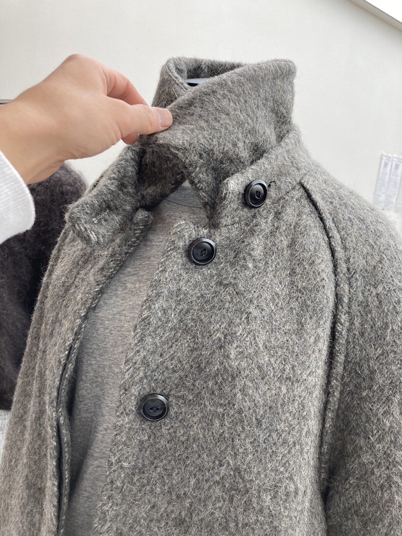 CURVY韓國直郵㊣女裝新品人氣25秋冬推薦時尚中長款大衣羊駝CURVY中長款大衣