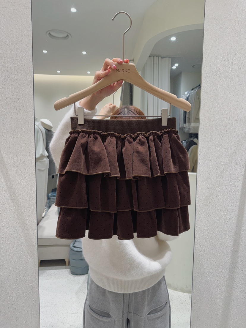 MARKE-P東大門㊣直郵女裝新品職業休閑25秋冬時尚裙褲燈芯絨MARKE-P裙褲圖色2