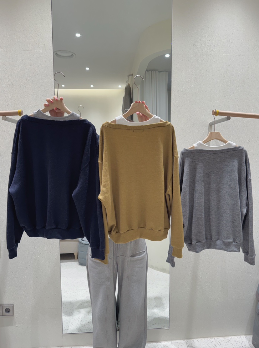 MARKE-P東大門㊣代購女士新品時尚休閑推薦人氣針織衫假兩件MARKE-P針織衫