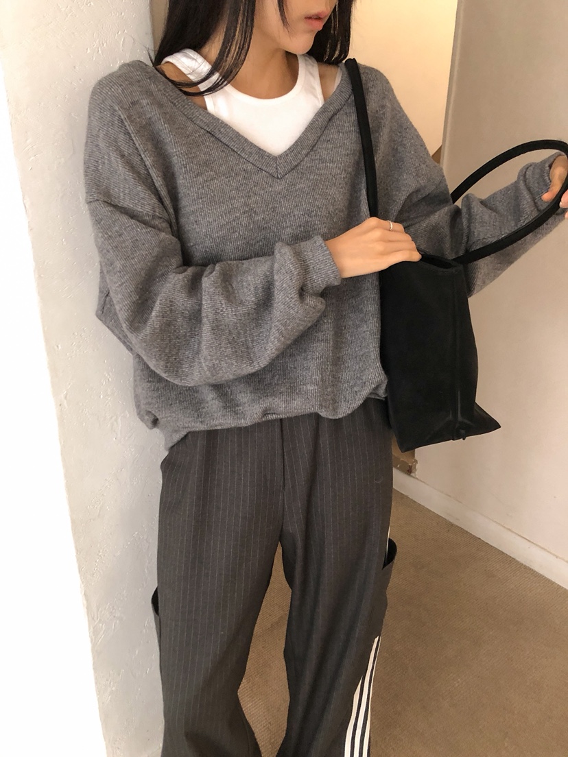 MARKE-P東大門㊣代購女士新品時尚休閑推薦人氣針織衫假兩件MARKE-P針織衫