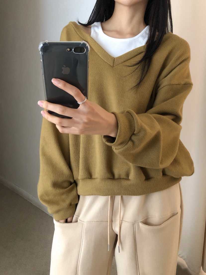 MARKE-P東大門㊣代購女士新品時尚休閑推薦人氣針織衫假兩件MARKE-P針織衫