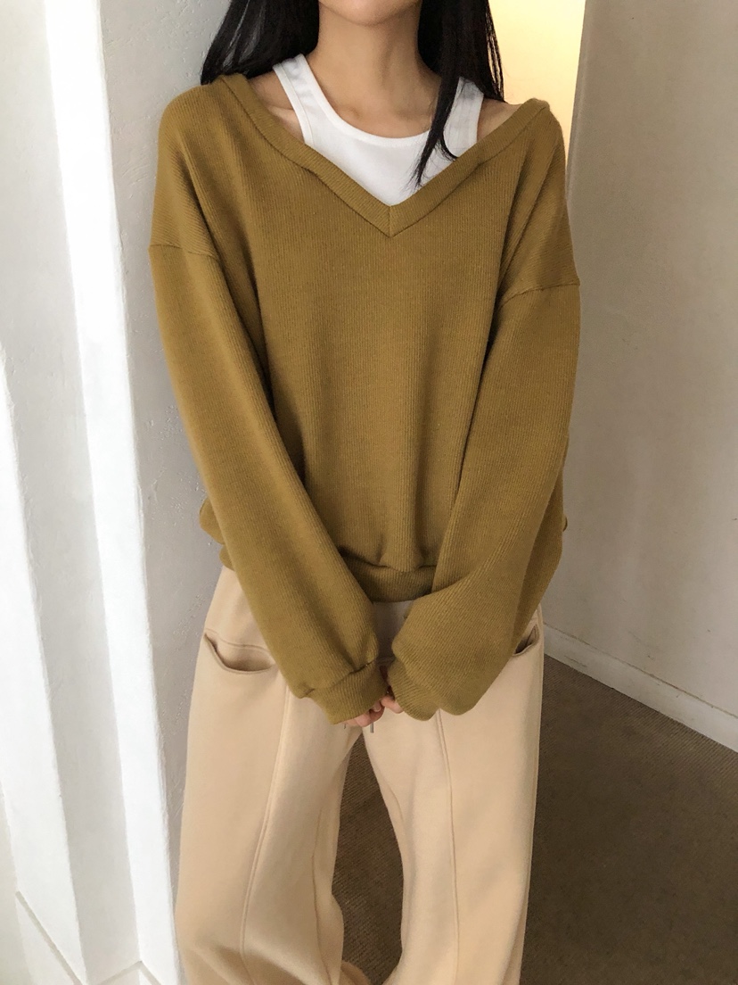 MARKE-P東大門㊣代購女士新品時尚休閑推薦人氣針織衫假兩件MARKE-P針織衫