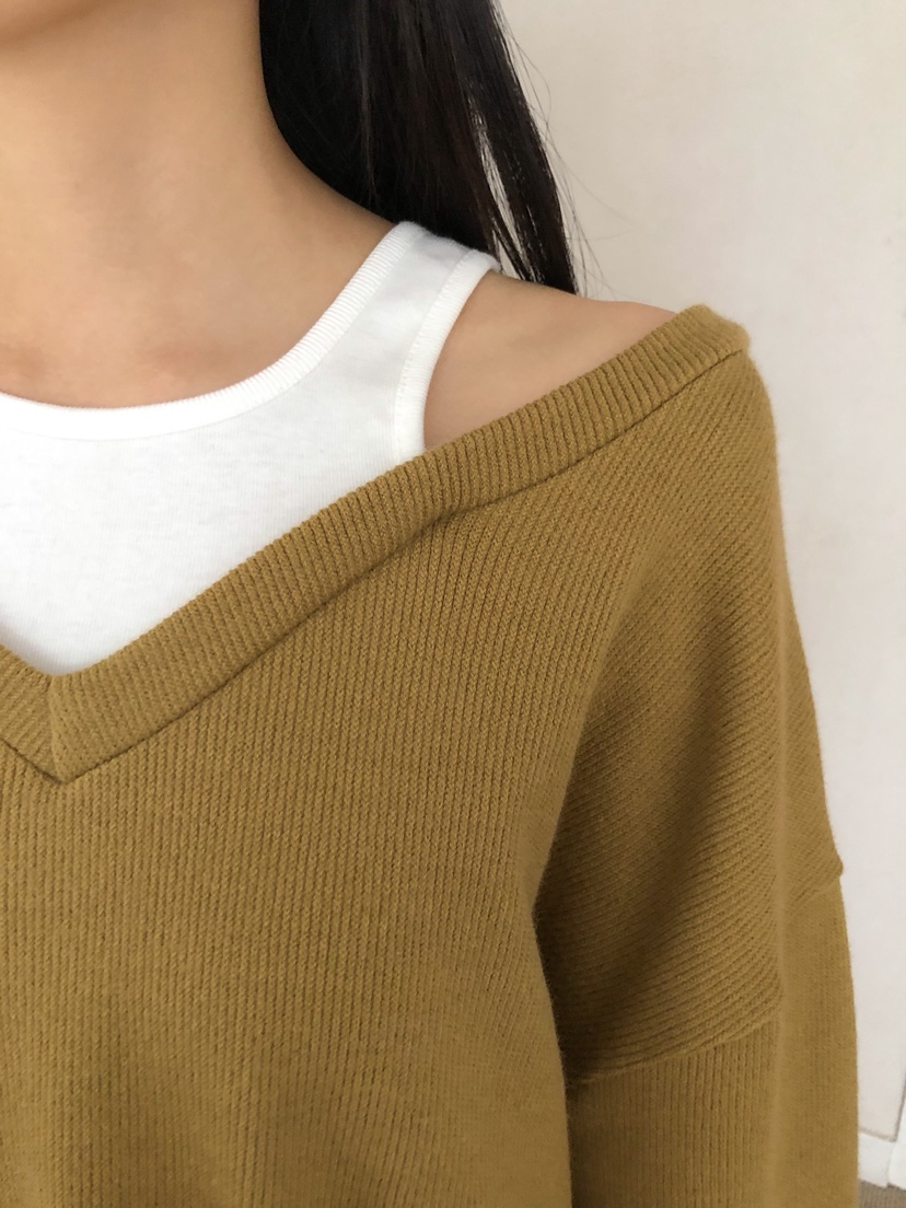 MARKE-P東大門㊣代購女士新品時尚休閑推薦人氣針織衫假兩件MARKE-P針織衫