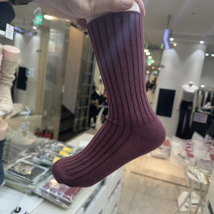 AILEEN韓國直郵㊣女裝新款熱賣時尚推薦人氣職業休閑25秋冬襪子LEJUNEV襪子圖色2