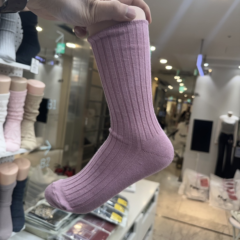 AILEEN韓國直郵㊣女裝新款熱賣時尚推薦人氣職業休閑25秋冬襪子LEJUNEV襪子圖色3