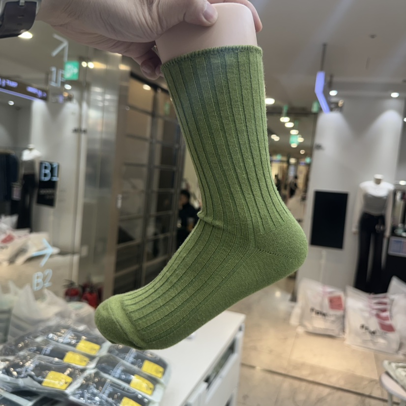 AILEEN韓國直郵㊣女裝新款熱賣時尚推薦人氣職業休閑25秋冬襪子LEJUNEV襪子圖色7