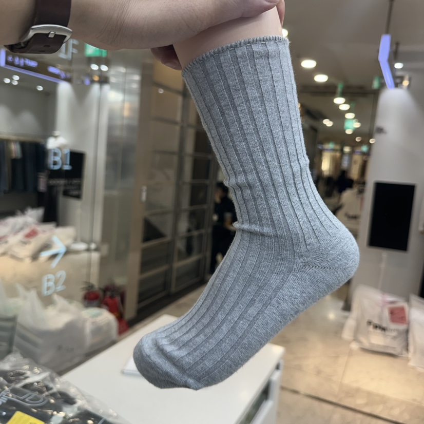 AILEEN韓國直郵㊣女裝新款熱賣時尚推薦人氣職業休閑25秋冬襪子LEJUNEV襪子圖色12淺灰
