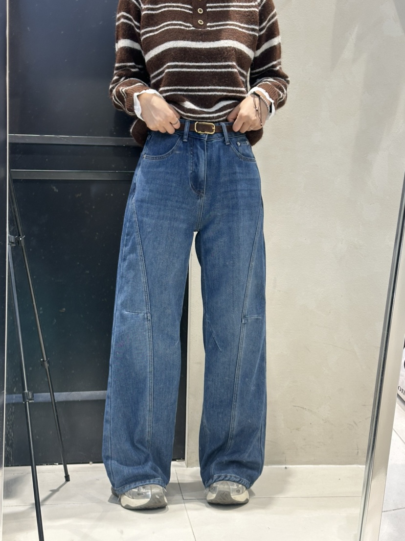 MILLIMETER東大門㊣實拍女裝新品職業25秋冬牛仔褲不含腰帶MILLIMETER/MGML牛仔褲