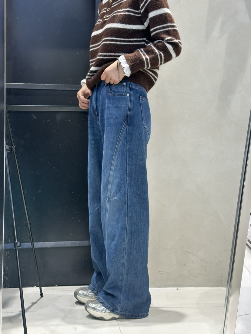 MILLIMETER東大門㊣實拍女裝新品職業25秋冬牛仔褲不含腰帶MILLIMETER/MGML牛仔褲