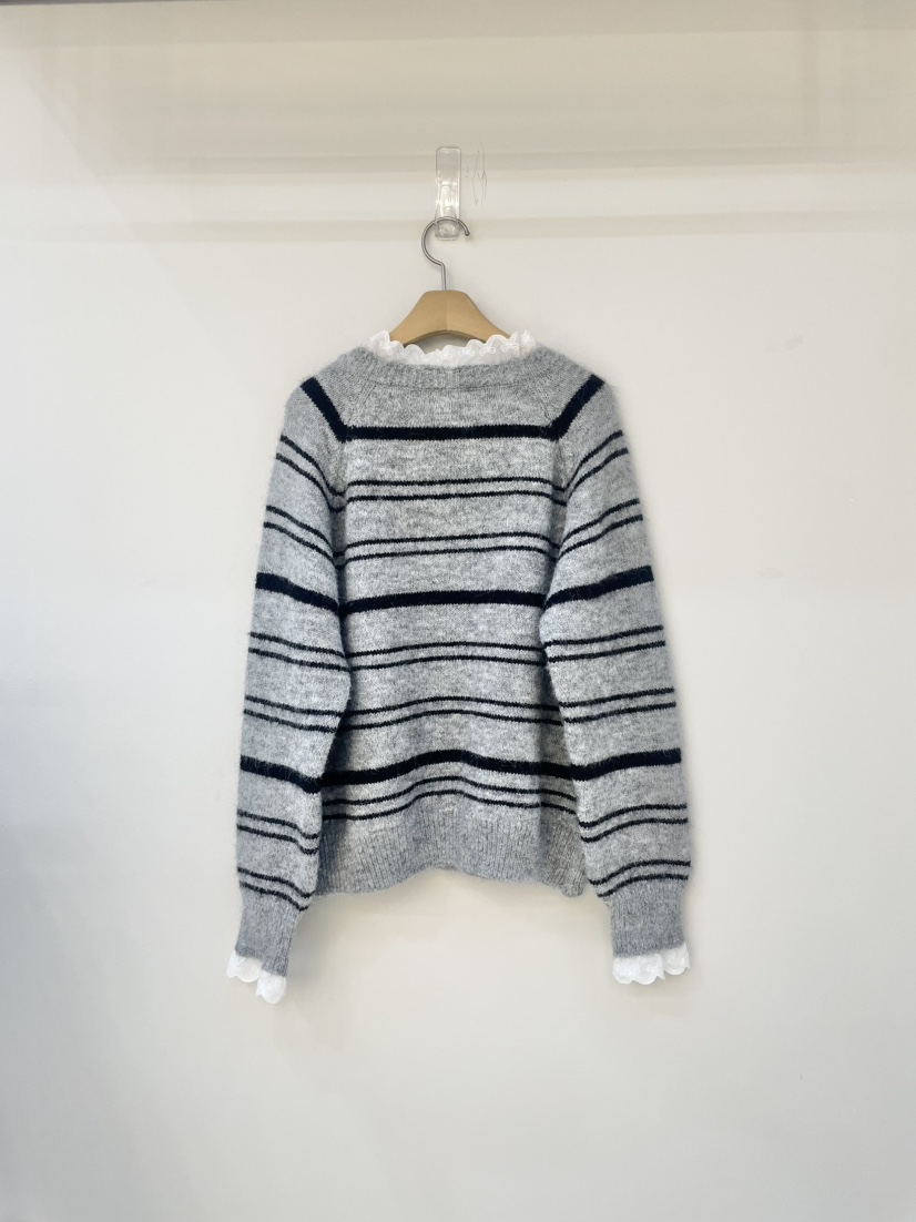 MILLIMETER東大門㊣實拍女裝新款時尚職業人氣休閑針織衫褶皺MILLIMETER/MGML針織衫